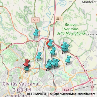 Mappa Via Talla, 00138 Roma RM, Italia (3.63444)