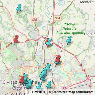 Mappa Via Talla, 00138 Roma RM, Italia (6.6575)