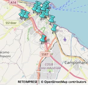 Mappa Via degli Eucalipti, 86039 Termoli CB, Italia (2.434)