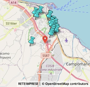 Mappa Via degli Eucalipti, 86039 Termoli CB, Italia (1.596)