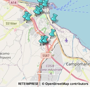 Mappa Via degli Eucalipti, 86039 Termoli CB, Italia (2.06154)
