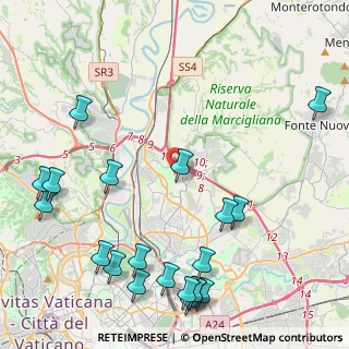 Mappa Via Mario Castellani, 00138 Roma RM, Italia (6.091)