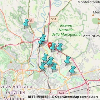 Mappa Via Mario Castellani, 00138 Roma RM, Italia (3.31083)