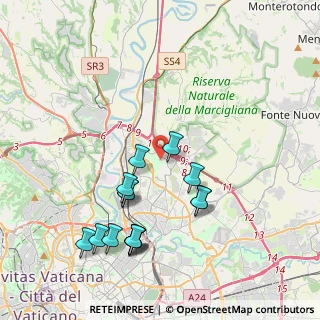 Mappa Via Mario Castellani, 00138 Roma RM, Italia (4.384)