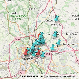 Mappa Via Falerone, 00138 Roma RM, Italia (6.854)