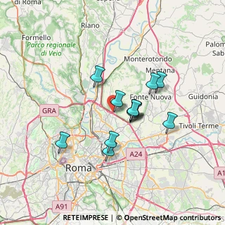 Mappa Via Falerone, 00138 Roma RM, Italia (5.65583)
