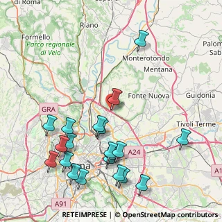 Mappa Via Falerone, 00138 Roma RM, Italia (10.366)