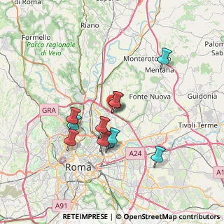 Mappa Via Falerone, 00138 Roma RM, Italia (6.53909)