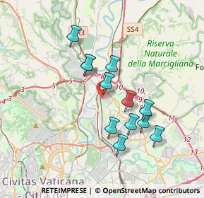 Mappa Via San Gimignano, 00138 Roma RM, Italia (3.26167)