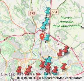 Mappa Via San Gimignano, 00138 Roma RM, Italia (5.833)