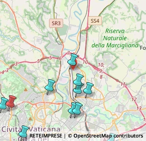 Mappa Via San Gimignano, 00138 Roma RM, Italia (5.62091)