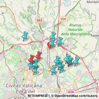 Mappa Via San Gimignano, 00138 Roma RM, Italia (3.96529)