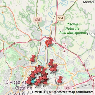 Mappa Via San Gimignano, 00138 Roma RM, Italia (6.3015)