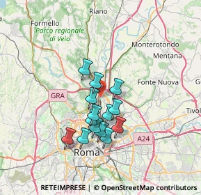 Mappa Via San Gimignano, 00138 Roma RM, Italia (5.69929)