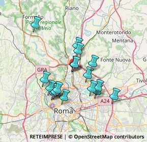 Mappa Via San Gimignano, 00138 Roma RM, Italia (6.44722)
