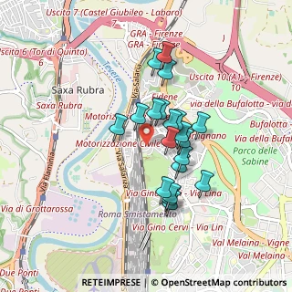 Mappa Via San Gimignano, 00138 Roma RM, Italia (0.717)