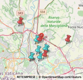 Mappa Via Alberto Lionello, 00138 Roma RM, Italia (3.56273)