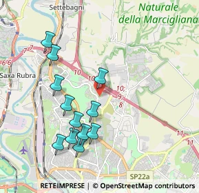 Mappa Via Alberto Lionello, 00138 Roma RM, Italia (2.06167)