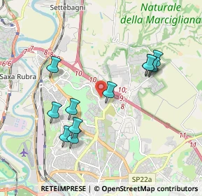 Mappa Via Alberto Lionello, 00138 Roma RM, Italia (1.99636)