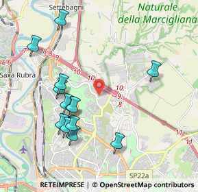 Mappa Via Alberto Lionello, 00138 Roma RM, Italia (2.19692)