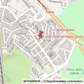 Mappa Via Chitignano, 16, 00138 Roma, Roma (Lazio)
