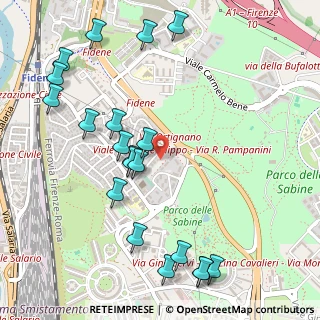 Mappa Via Ortignano, 00138 Roma RM, Italia (0.656)