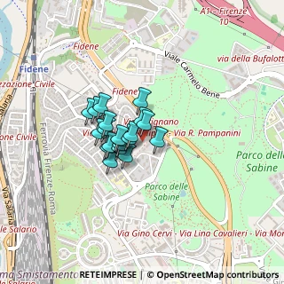 Mappa Via Ortignano, 00138 Roma RM, Italia (0.264)