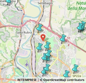 Mappa Via Ortignano, 00138 Roma RM, Italia (2.80438)