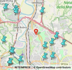 Mappa Via Ortignano, 00138 Roma RM, Italia (3.36625)