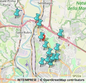 Mappa Via Ortignano, 00138 Roma RM, Italia (1.87308)