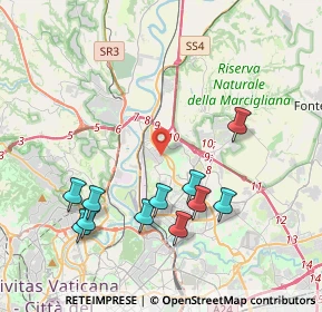 Mappa Via Ortignano, 00138 Roma RM, Italia (4.50727)