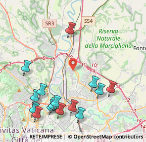 Mappa Via Ortignano, 00138 Roma RM, Italia (5.29133)