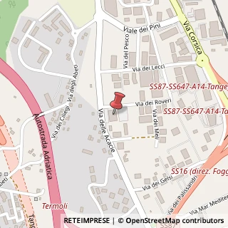 Mappa Via delle Acacie, 21, 86039 Termoli, Campobasso (Molise)