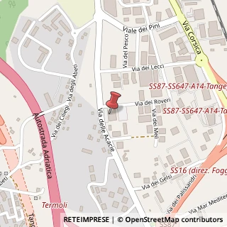 Mappa Via dei Roveri, 2, 86039 Termoli, Campobasso (Molise)