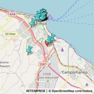 Mappa Via delle Acacie, 86039 Termoli CB, Italia (2.3625)