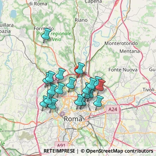 Mappa Via Giulio de Marzio, 00138 Roma RM, Italia (6.9405)
