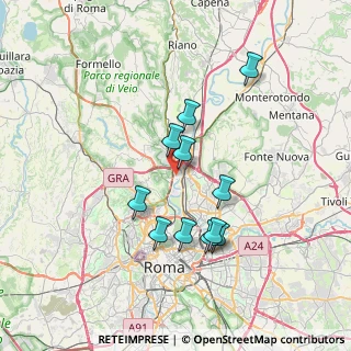 Mappa Via Giulio de Marzio, 00138 Roma RM, Italia (6.66091)