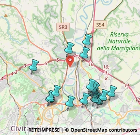 Mappa Via Giulio de Marzio, 00138 Roma RM, Italia (4.40556)