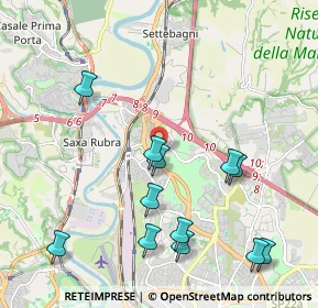 Mappa Via Serrapetrona, 00138 Roma RM, Italia (2.43333)
