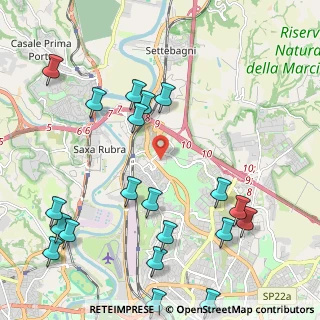 Mappa Via Serrapetrona, 00138 Roma RM, Italia (2.8445)