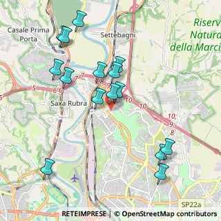 Mappa Via Serrapetrona, 00138 Roma RM, Italia (2.21867)