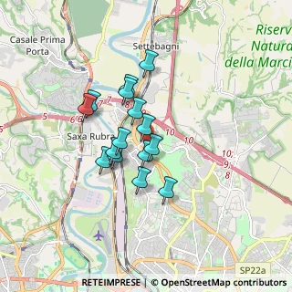 Mappa Via Serrapetrona, 00138 Roma RM, Italia (1.34467)
