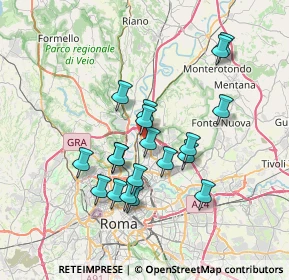 Mappa Via Serrapetrona, 00138 Roma RM, Italia (6.72053)