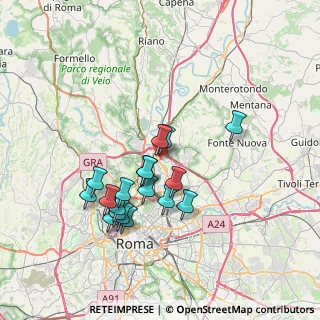Mappa Via Serrapetrona, 00138 Roma RM, Italia (6.89444)