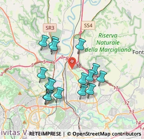 Mappa Via Serra Petrona, 00138 Roma RM, Italia (3.54438)