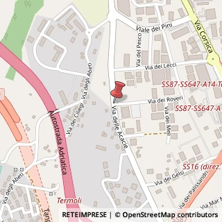 Mappa Via delle acacie, 86039 Termoli, Campobasso (Molise)