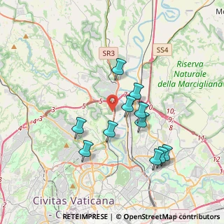 Mappa Via di Quarto Peperino, 00188 Roma RM, Italia (3.57636)