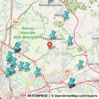Mappa Via Castore, 00012 Fonte Nuova RM, Italia (6.9025)