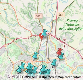 Mappa Flaminia- Stazione Saxa Rubra, 00188 Roma RM, Italia (6.7555)