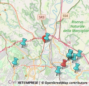 Mappa Flaminia- Stazione Saxa Rubra, 00188 Roma RM, Italia (5.57273)